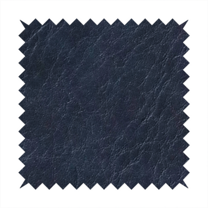 Palermo Faux Leather Aged Effect In Navy Blue Colour Upholstery Fabric CTR-1454