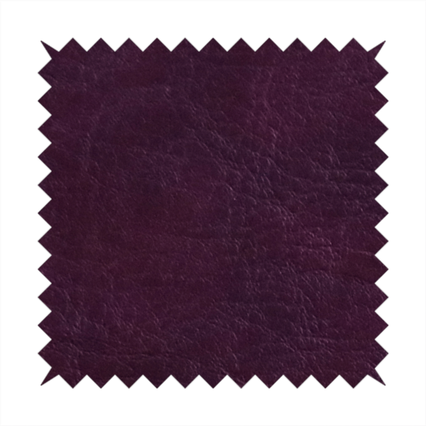Palermo Faux Leather Aged Effect In Purple Colour Upholstery Fabric CTR-1455