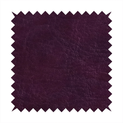 Palermo Faux Leather Aged Effect In Purple Colour Upholstery Fabric CTR-1455