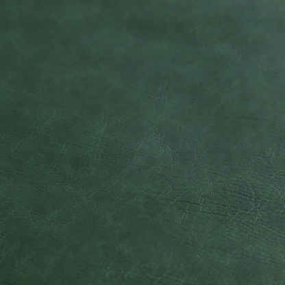 Palermo Faux Leather Aged Effect In Green Colour Upholstery Fabric CTR-1456