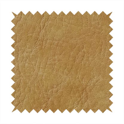 Palermo Faux Leather Aged Effect In Yellow Colour Upholstery Fabric CTR-1457