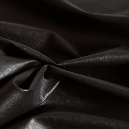 Palermo Faux Leather Aged Effect In Oak Brown Colour Upholstery Fabric CTR-1458