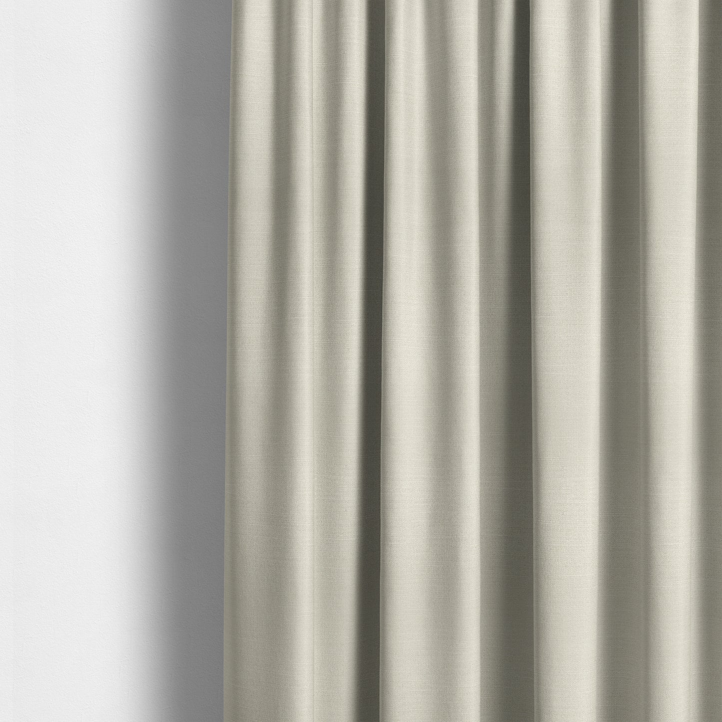 Sydney Linen Effect Chenille Plain Water Repellent Cream Upholstery Fabric CTR-1458 - Made To Measure Curtains