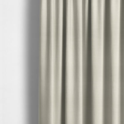 Sydney Linen Effect Chenille Plain Water Repellent Cream Upholstery Fabric CTR-1458 - Made To Measure Curtains