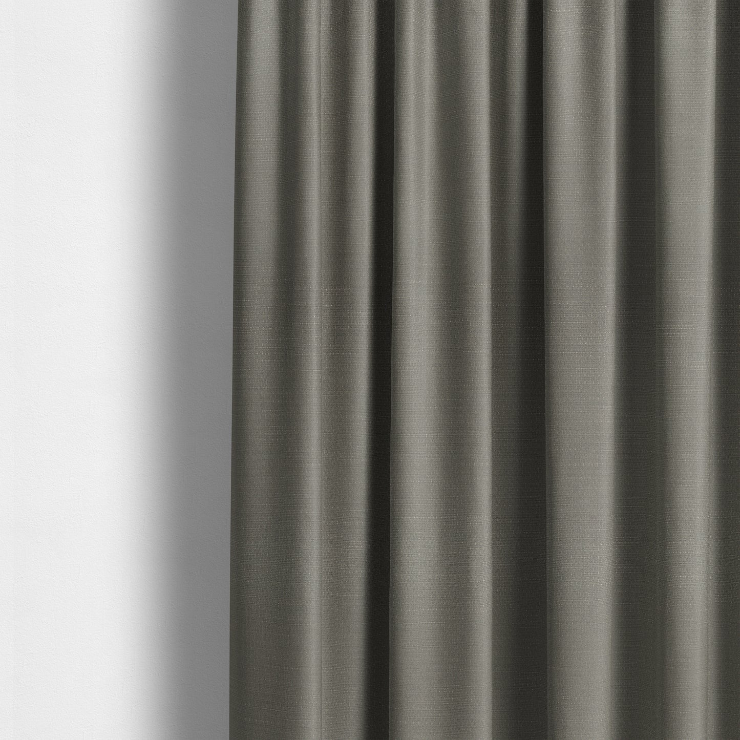 Sydney Linen Effect Chenille Plain Water Repellent Brown Upholstery Fabric CTR-1460 - Made To Measure Curtains