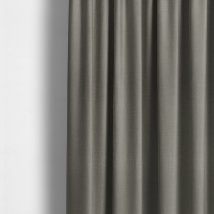 Sydney Linen Effect Chenille Plain Water Repellent Brown Upholstery Fabric CTR-1460 - Made To Measure Curtains