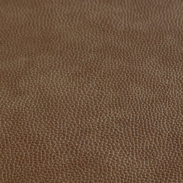Ortona Faux Leather Malted Effect In Light Brown Colour Upholstery Fabric CTR-1463