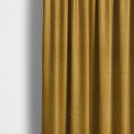 Sydney Linen Effect Chenille Plain Water Repellent Yellow Upholstery Fabric CTR-1463 - Made To Measure Curtains