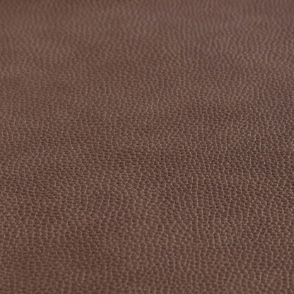 Ortona Faux Leather Malted Effect In Tan Brown Colour Upholstery Fabric CTR-1464