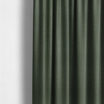 Sydney Linen Effect Chenille Plain Water Repellent Green Upholstery Fabric CTR-1464 - Made To Measure Curtains