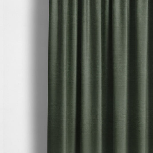 Sydney Linen Effect Chenille Plain Water Repellent Green Upholstery Fabric CTR-1464 - Made To Measure Curtains