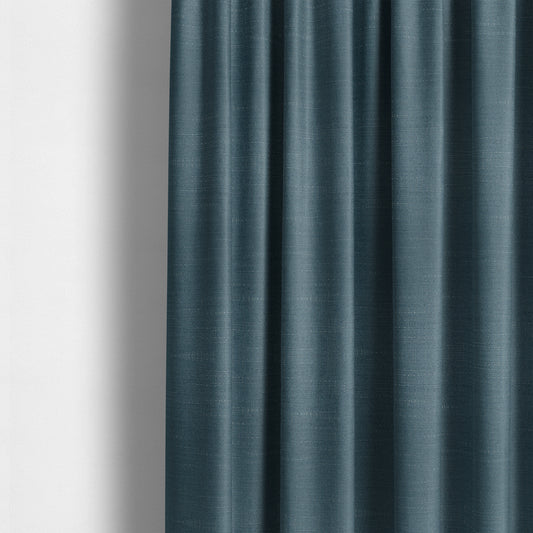 Sydney Linen Effect Chenille Plain Water Repellent Navy Blue Upholstery Fabric CTR-1465 - Made To Measure Curtains