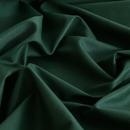 Ortona Faux Leather Malted Effect In Green Colour Upholstery Fabric CTR-1466