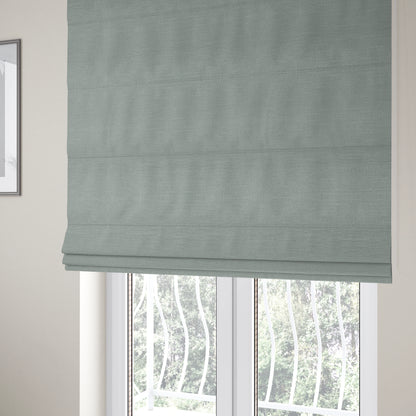 Sydney Linen Effect Chenille Plain Water Repellent Sky Blue Upholstery Fabric CTR-1466 - Roman Blinds