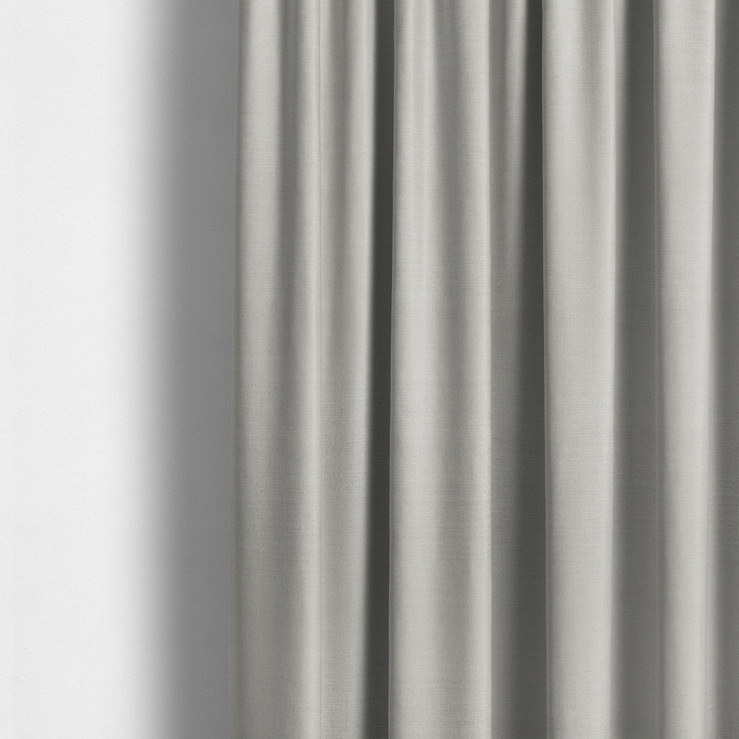 Sydney Linen Effect Chenille Plain Water Repellent Silver Upholstery Fabric CTR-1467 - Made To Measure Curtains