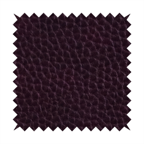 Ortona Faux Leather Malted Effect In Purple Colour Upholstery Fabric CTR-1468