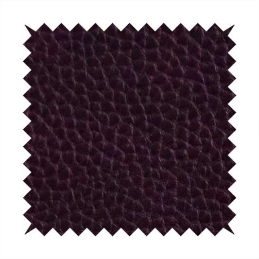 Ortona Faux Leather Malted Effect In Purple Colour Upholstery Fabric CTR-1468