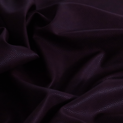 Ortona Faux Leather Malted Effect In Purple Colour Upholstery Fabric CTR-1468