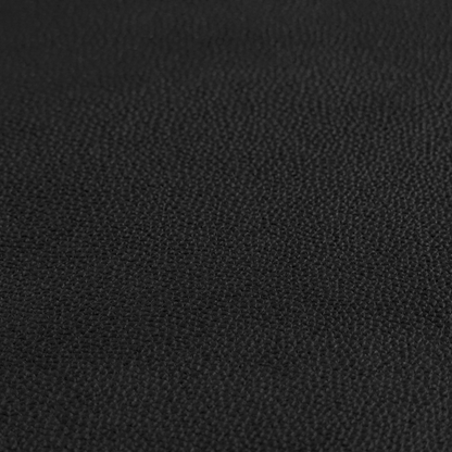 Ortona Faux Leather Malted Effect In Black Colour Upholstery Fabric CTR-1470