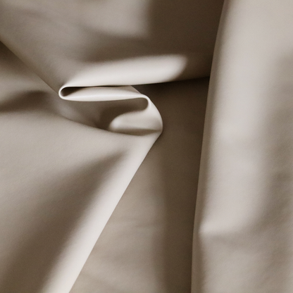 Sulmona Faux Leather Smooth Effect In Beige Colour Upholstery Fabric CTR-1471