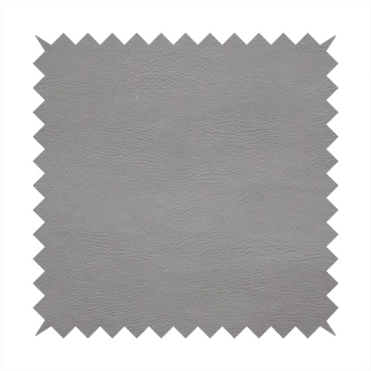 Sulmona Faux Leather Smooth Effect In Light Grey Upholstery Fabric CTR-1472