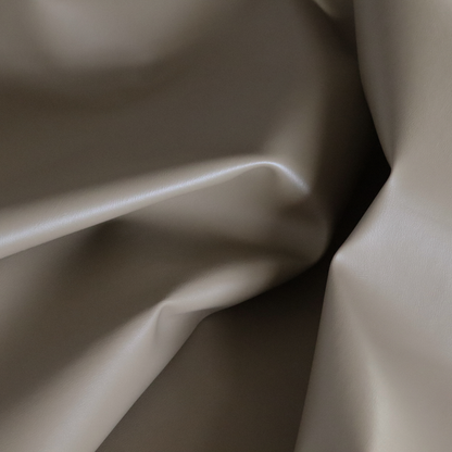 Sulmona Faux Leather Smooth Effect In Mocha Brown Colour Upholstery Fabric CTR-1473