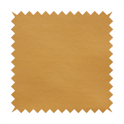 Sulmona Faux Leather Smooth Effect In Yellow Colour Upholstery Fabric CTR-1474