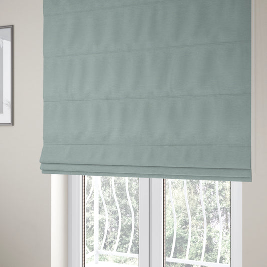 Boston Flat Weave Light Blue Recycled Upholstery Fabric CTR-1474 - Roman Blinds