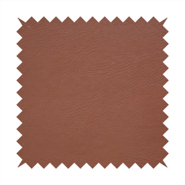 Sulmona Faux Leather Smooth Effect In Orange Colour Upholstery Fabric CTR-1476