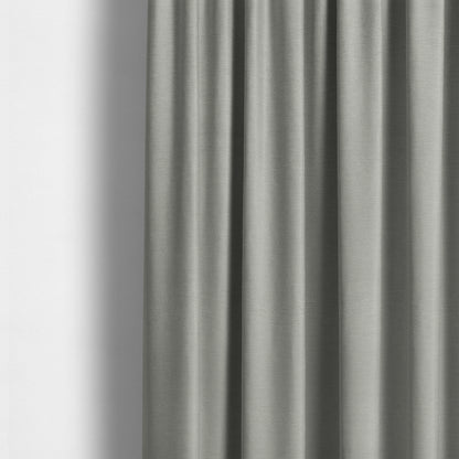 Boston Flat Weave White Silver Recycled Upholstery Fabric CTR-1476 - Made To Measure Curtains