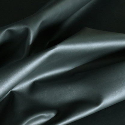 Sulmona Faux Leather Smooth Effect In Green Colour Upholstery Fabric CTR-1477