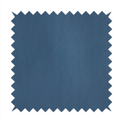Sulmona Faux Leather Smooth Effect In Teal Blue Colour Upholstery Fabric CTR-1478