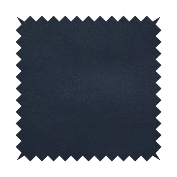 Sulmona Faux Leather Smooth Effect In Navy Blue Colour Upholstery Fabric CTR-1479