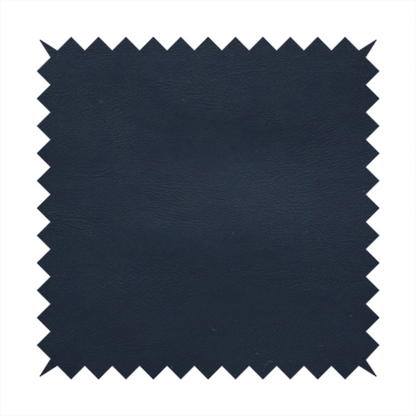Sulmona Faux Leather Smooth Effect In Navy Blue Colour Upholstery Fabric CTR-1479