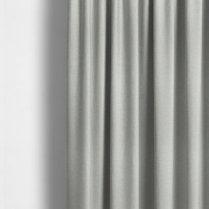 Boston Flat Weave Silver Recycled Upholstery Fabric CTR-1484 - Made To Measure Curtains