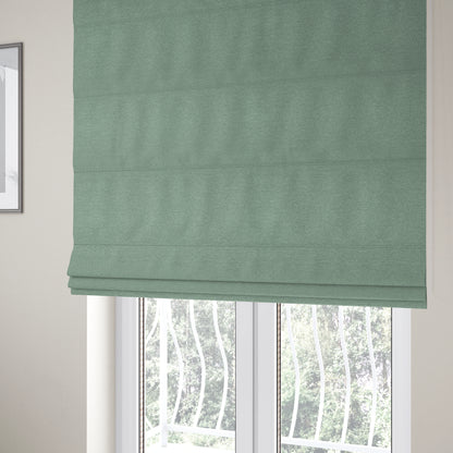 Miami Soft Plain Weave Water Repellent Green Upholstery Fabric CTR-1488 - Roman Blinds