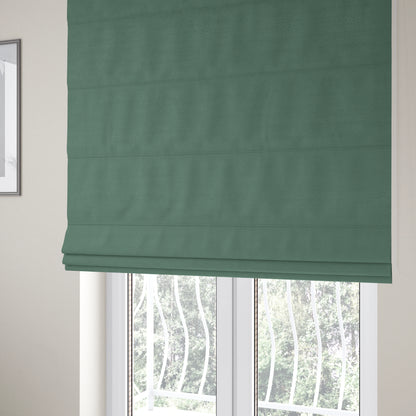 Miami Soft Plain Weave Water Repellent Green Upholstery Fabric CTR-1490 - Roman Blinds