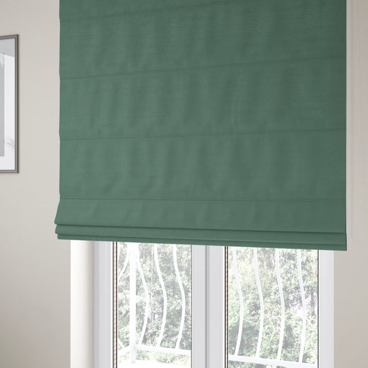 Miami Soft Plain Weave Water Repellent Green Upholstery Fabric CTR-1490 - Roman Blinds