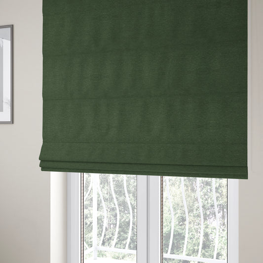 Miami Soft Plain Weave Water Repellent Green Upholstery Fabric CTR-1493 - Roman Blinds