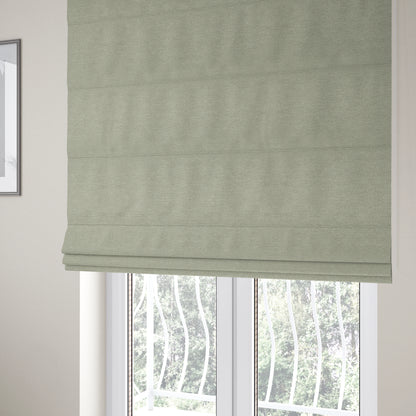 Miami Soft Plain Weave Water Repellent Silver Upholstery Fabric CTR-1504 - Roman Blinds