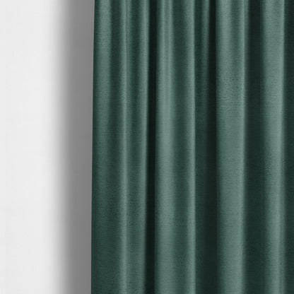 Melbourne Chenille Plain Emerald Green Upholstery Fabric CTR-1515 - Made To Measure Curtains