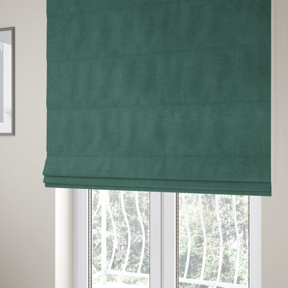 Melbourne Chenille Plain Emerald Green Upholstery Fabric CTR-1515 - Roman Blinds