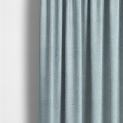 Melbourne Chenille Plain Blue Upholstery Fabric CTR-1519 - Made To Measure Curtains