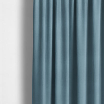 Melbourne Chenille Plain Blue Upholstery Fabric CTR-1520 - Made To Measure Curtains