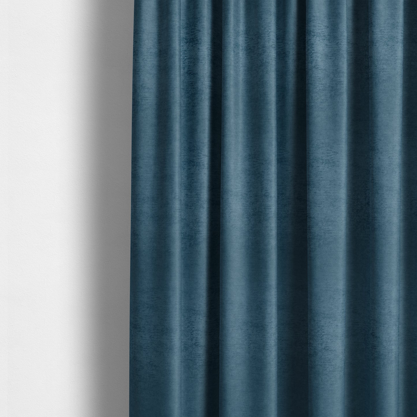 Melbourne Chenille Plain Blue Upholstery Fabric CTR-1521 - Made To Measure Curtains