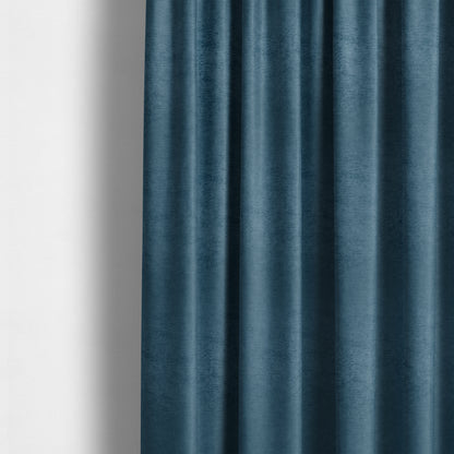 Melbourne Chenille Plain Blue Upholstery Fabric CTR-1521 - Made To Measure Curtains