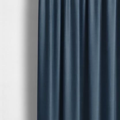 Melbourne Chenille Plain Blue Upholstery Fabric CTR-1522 - Made To Measure Curtains