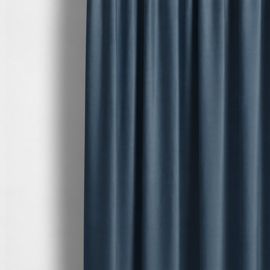 Melbourne Chenille Plain Blue Upholstery Fabric CTR-1522 - Made To Measure Curtains