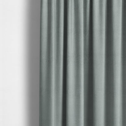 Melbourne Chenille Plain Silver Upholstery Fabric CTR-1523 - Made To Measure Curtains