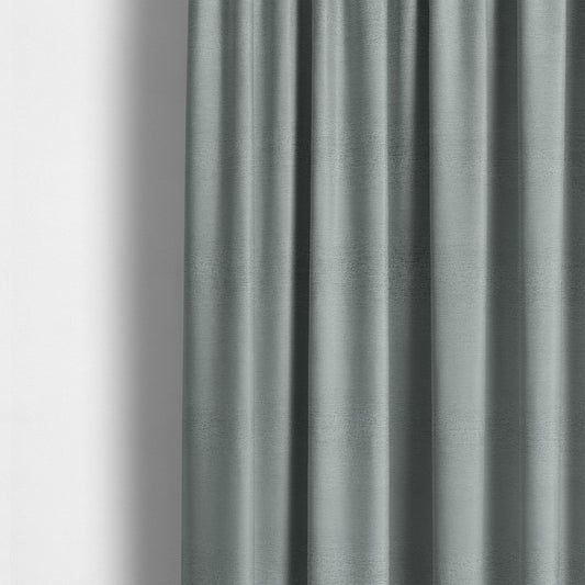 Melbourne Chenille Plain Silver Upholstery Fabric CTR-1523 - Made To Measure Curtains